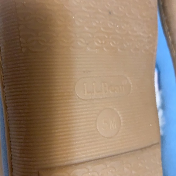 L.L. BEAN BLUE SHERPA MOCCASINS LEATHER FUR LOAFERS SHEARLING SLIPPERS SZ 5 WARM - Picture 14 of 14